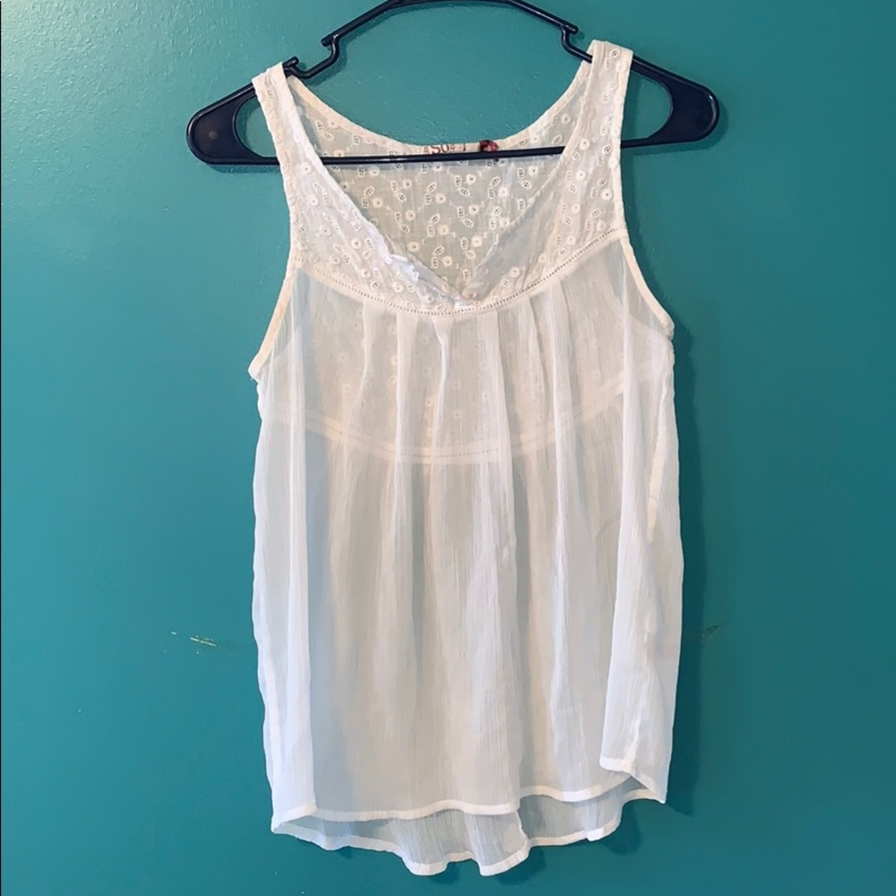 white shear tank